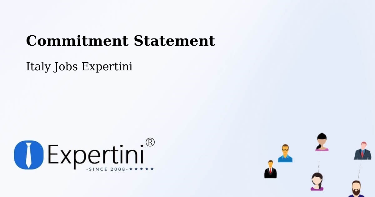 Commitment Statement - Italy Jobs Expertini