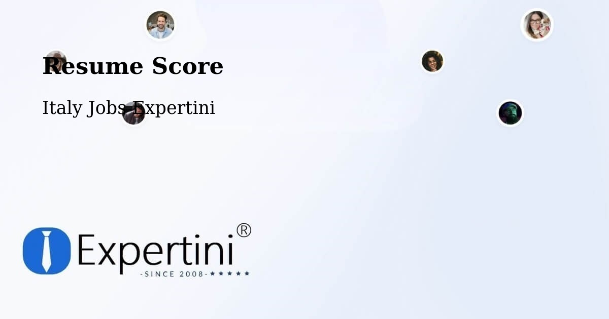 Resume Score & Job Description Match Tool – Teramo - Italy Jobs Expertini